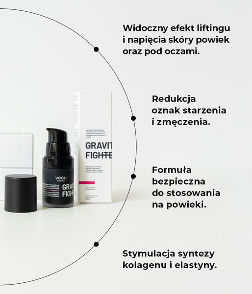 Exfoliating and moisturising set for lifting and brightening the eye area