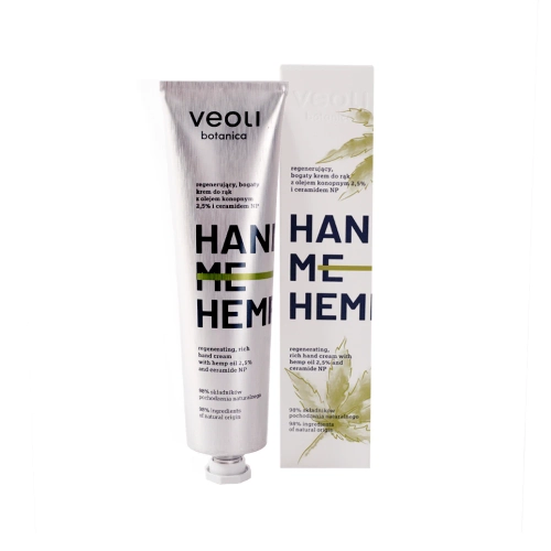 Regenerujący, bogaty krem do rąk z olejem konopnym 2,5% i ceramidem NP  HAND ME HEMP