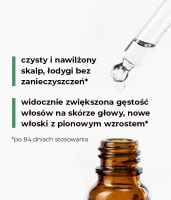 Stimulating and strengthening scalp rub with aqueous formula containing 3% Baicapil TM and 2% Sangmodan HAIR WE GO