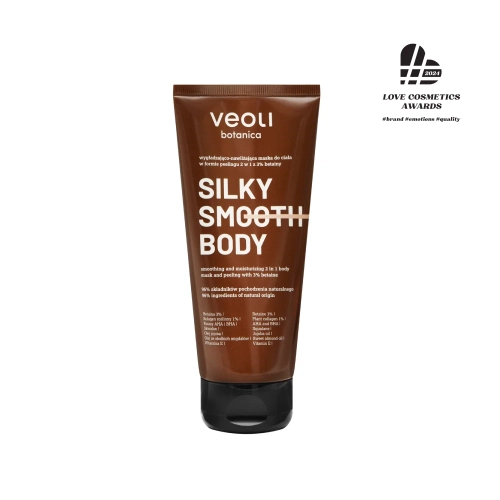 Smoothing and moisturizing body mask in the form of 2-in-1 scrub with 3% betaine SILKY SMOOTH BODY