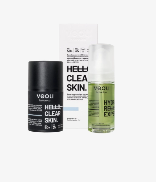 Photo-protection and deep hydration for blemish-prone skin