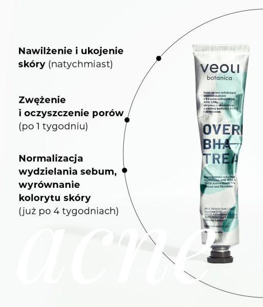  Krem na noc z kwasem salicylowym BHA 1,5% OVERNIGHT BHA TREATMENT