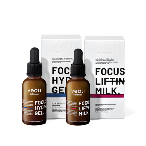 Face serum with plant-based Retinol and Fision® Instant Lift FOCUS LIFTING MILK