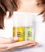 Hydrating and calming facial serum with hyaluronic acid complex 15%, centella asiatica extract 3% and prebiotics 2% HYDRA RELIEF EXPERT