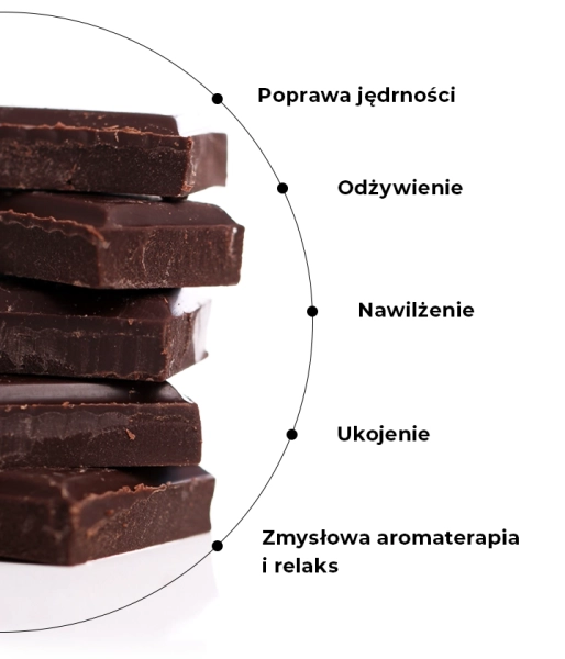 Wegańska świeca do masażu z 40% masłem Shea i witaminą E GOOD CHOCOLATE MOOD