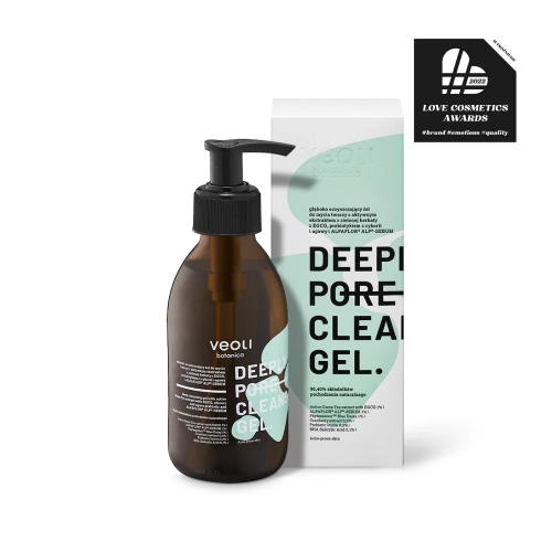 Deep Cleansing Gel with EGCG Active Green Tea Extract, Prebiotic Inulin and ALPAFLOR® ALP®-SEBUM DEEPLY PORE CLEANSING GEL