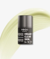 Broad-spectrum light anti-photo-aging cream with prebiotics 0.5% and Centella asiatica 1% SPF 50+, UVA, UVB, PA++++, HEV/IR HELLO, CLEAR SKIN