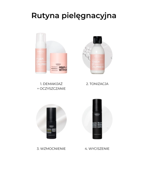 Wyciszająca maska na noc wspierająca mikrobiom z mocznikiem 2%, olejem konopnym 2%, fermentowanym olejem z kamelii oraz pre- i probiotykami 0,8% SILENT RECOVERY EXPERT