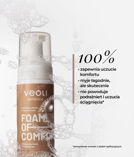 Moisturizing facial cleansing foam FOAM OF COMFORT
