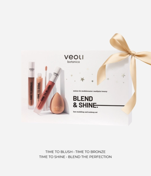 Face modeling and makeup set BLEND & SHINE