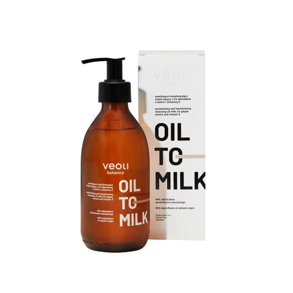 Moisturizing-transforming cleansing oil with 2% ginger extract and vitamin E OIL TO MILK