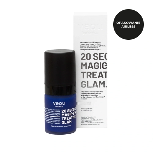 Brightening, lifting and repairing eye and eyelid serum with caffeine, peptides, hyaluronic acid and the Beautifeye™️ complex 20 SECONDS MAGIC EYE TREATMENT GLAM
