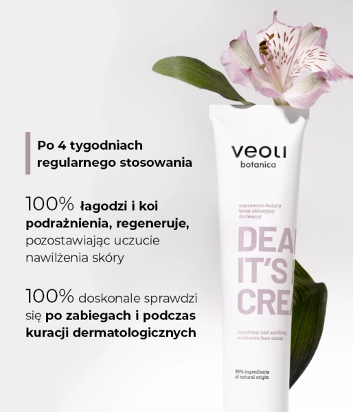 Naprawczo-kojący krem okluzyjny do twarzy DEAR SKIN, IT’S RICH CREAM