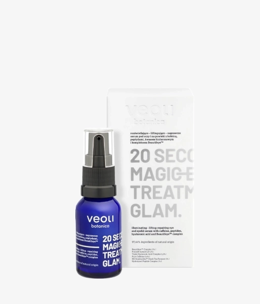 Brightening, lifting and repairing eye and eyelid serum with caffeine, peptides, hyaluronic acid and the Beautifeye™️ complex 20 SECONDS MAGIC EYE TREATMENT GLAM