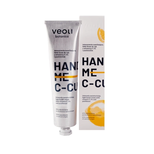 Intensely moisturizing, light hand cream with vitamin C 3% and panthenol HAND ME C – CURE