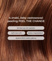 Cleansing and exfoliating peeling for oily scalp with 4% AHA/BHA acid complex, 0.5% Defenscalp™, and rosemary extract FEEL THE CHANGE