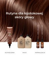 Purifying and regulating shampoo for seborrheic scalp with 0.5% Defenscalp™, 1.4% glycolic acid, 1% colloidal sulfur, and melatonin BALANCE THE SCALP