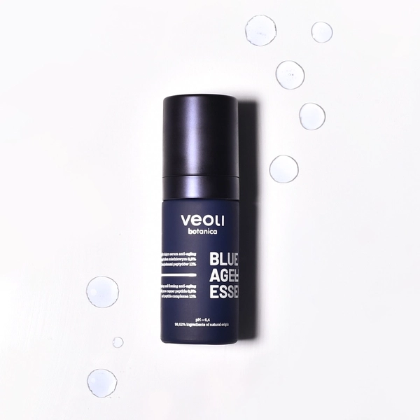 Plumping and firming anti-aging serum with pure copper peptide 0,5% and peptide complexes 11% BLUE AGELESS ESSENCE