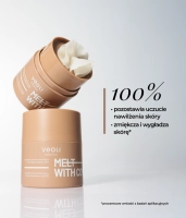 Emulsifying moisturizing butter for removing makeup and SPF for dry and dehydrated skin MELT WITH COMFORT