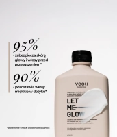 Wygładzająco-nawilżająca odżywka humektantowa do skóry głowy i włosów z 0,5% Fucocert™, pantenolem i kompleksem kwasów hialuronowych LET ME GLOW