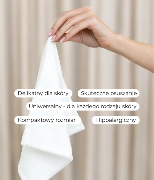 Hypoallergenic face towel MAKE IT WITH gLOVE