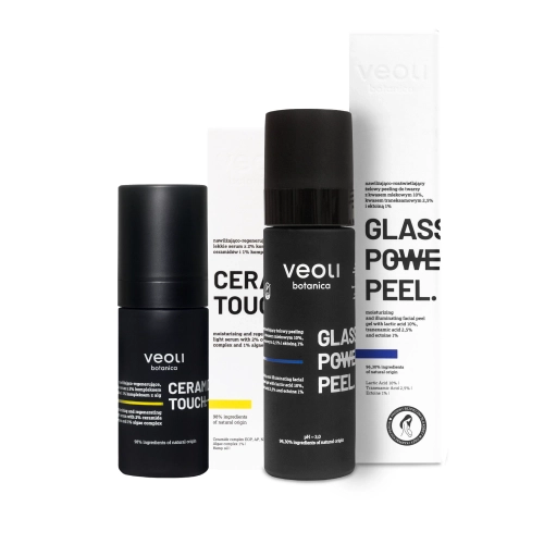 An exfoliating and regenerating set that refreshes and smooths the skin