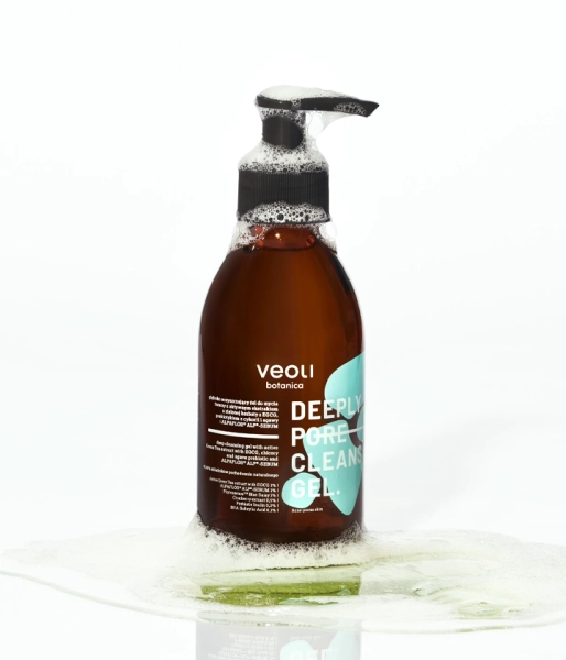Deep Cleansing Gel with EGCG Active Green Tea Extract, Prebiotic Inulin and ALPAFLOR® ALP®-SEBUM DEEPLY PORE CLEANSING GEL