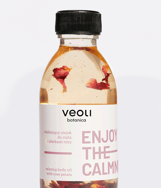  Relaxing body oil with rose petals ENJOY THE CALMNESS