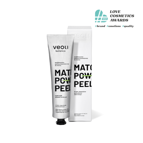 Peeling enzymatyczny z kompleksem kwasów AHA Phytocomplex 10%, PHA 10%, BHA - MATCHA POWER PEEL