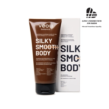 Wygładzająco-nawilżająca maska do ciała w formie peelingu 2 w 1 z 3% betainy SILKY SMOOTH BODY